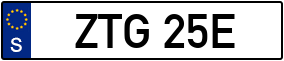 Trailer License Plate